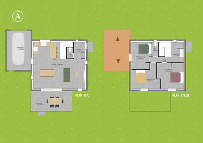 Maison - 96 m² - 5 pièces