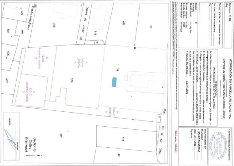 Terrain constructible - 630 m²