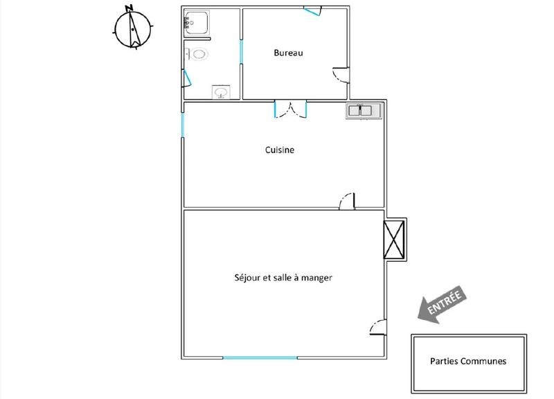 Appartement - 42 m² - 2 pièces