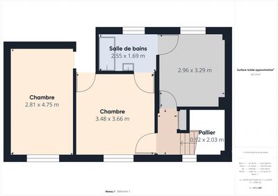 Maison de ville - 74 m² - 4 pièces