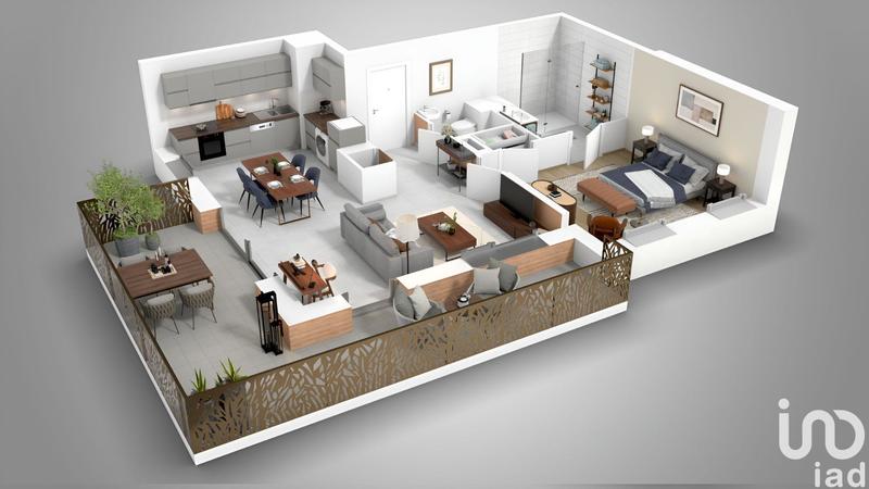 Appartement - 50 m² - 2 pièces