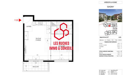 Appartement - 42 m² - 2 pièces