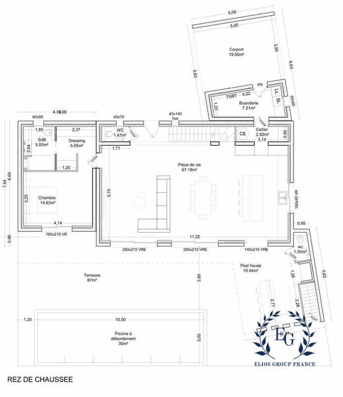 Maison contemporaine - 175 m² - 10 pièces