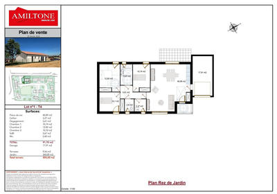 Maison - 92 m² - 4 pièces