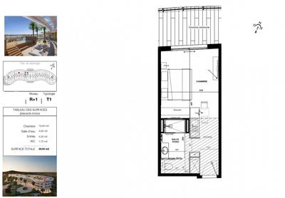 Appartement - 29 m² - 1 pièce