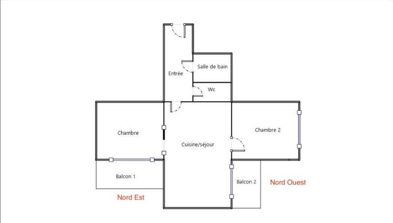 Appartement - 44 m² - 3 pièces