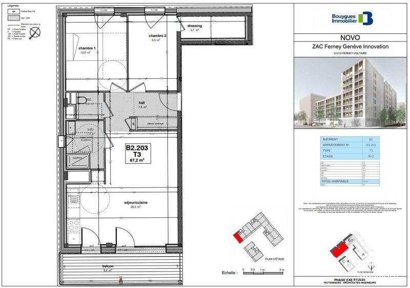 Appartement - 67 m² - 3 pièces