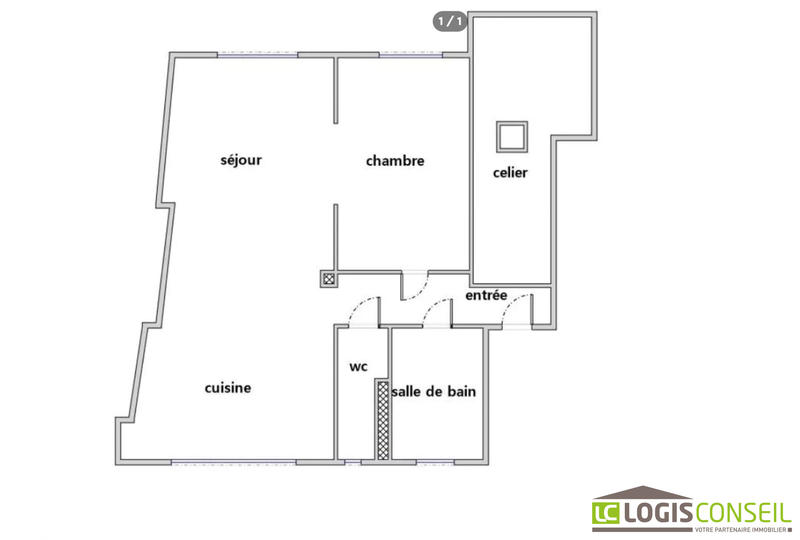 Appartement - 53 m² - 2 pièces