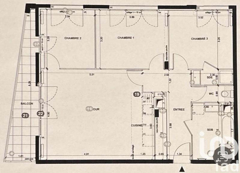 Appartement - 83 m² - 4 pièces