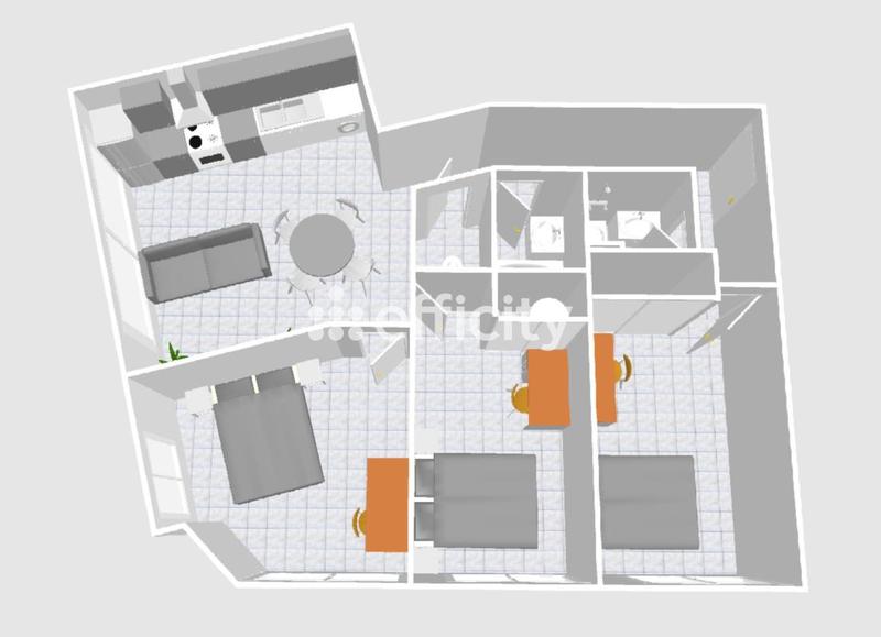 Appartement - 61 m² - 4 pièces