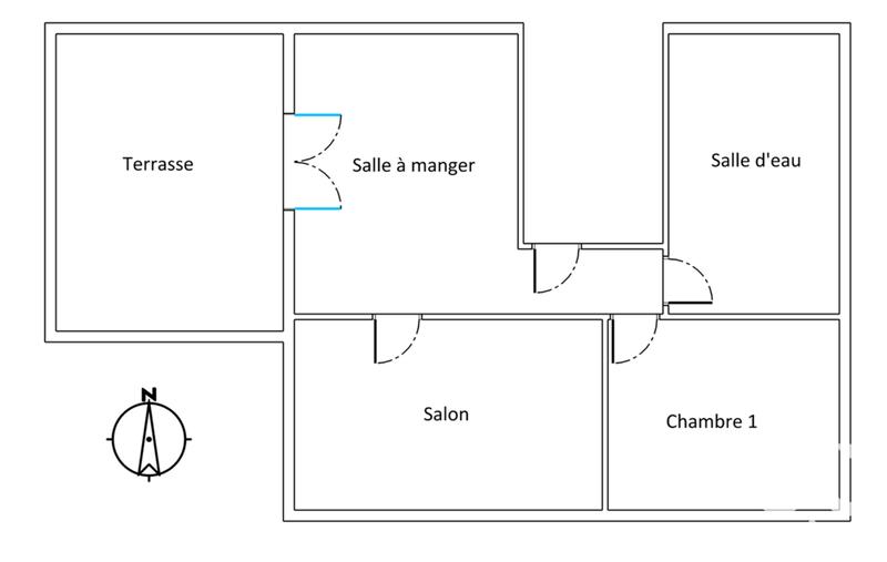 Appartement - 42 m² - 3 pièces