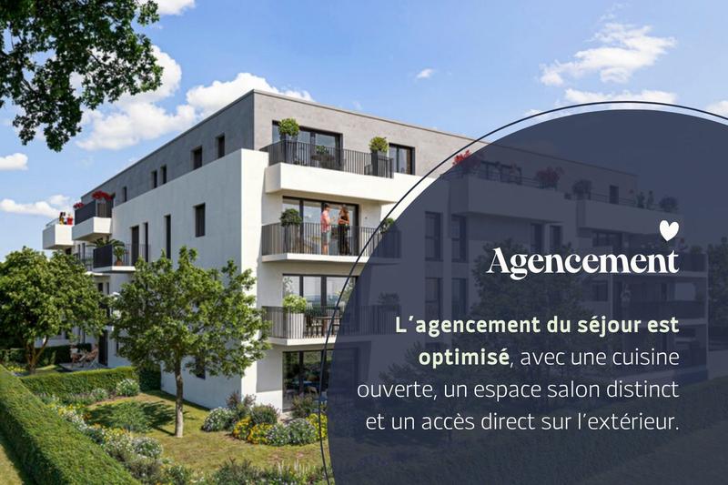 Appartement - 61 m² - 3 pièces