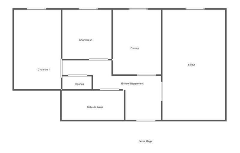 Appartement - 57 m² - 3 pièces