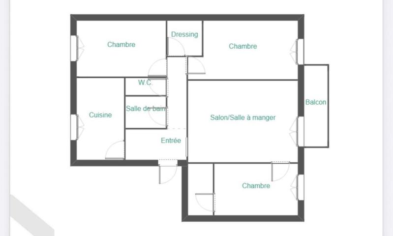 Appartement - 76 m² - 4 pièces