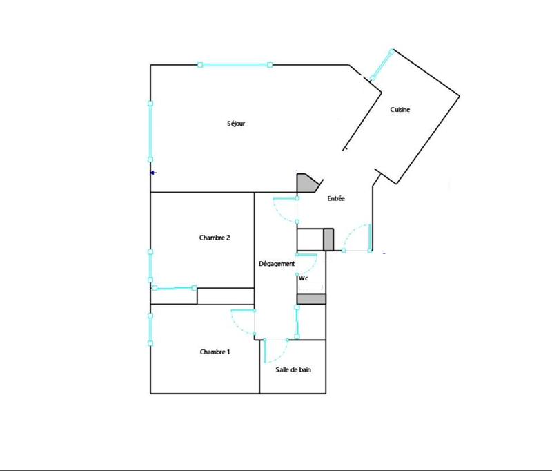 Appartement - 57 m² - 3 pièces