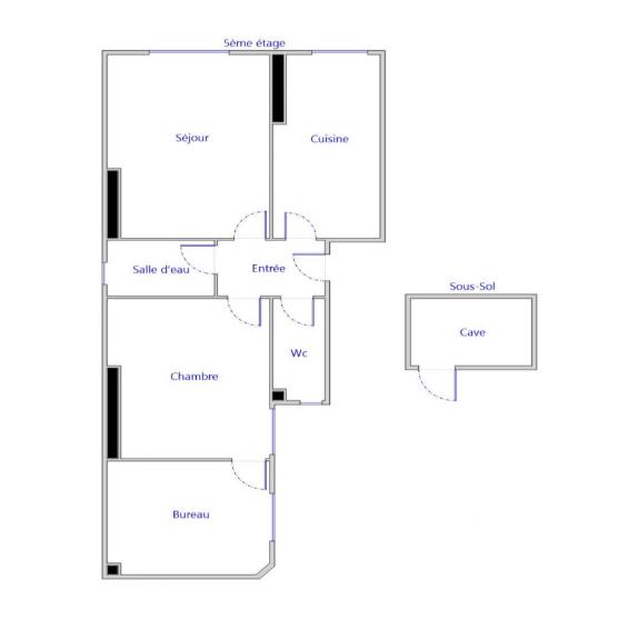 Appartement - 45 m² - 4 pièces