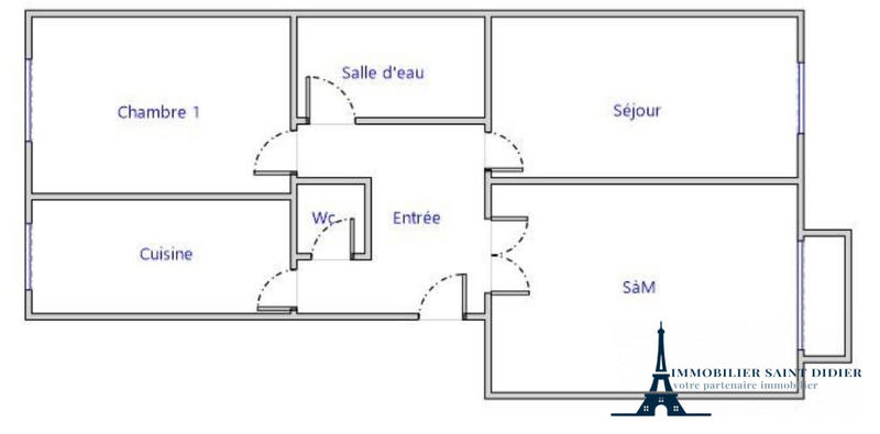Appartement - 63 m² - 3 pièces