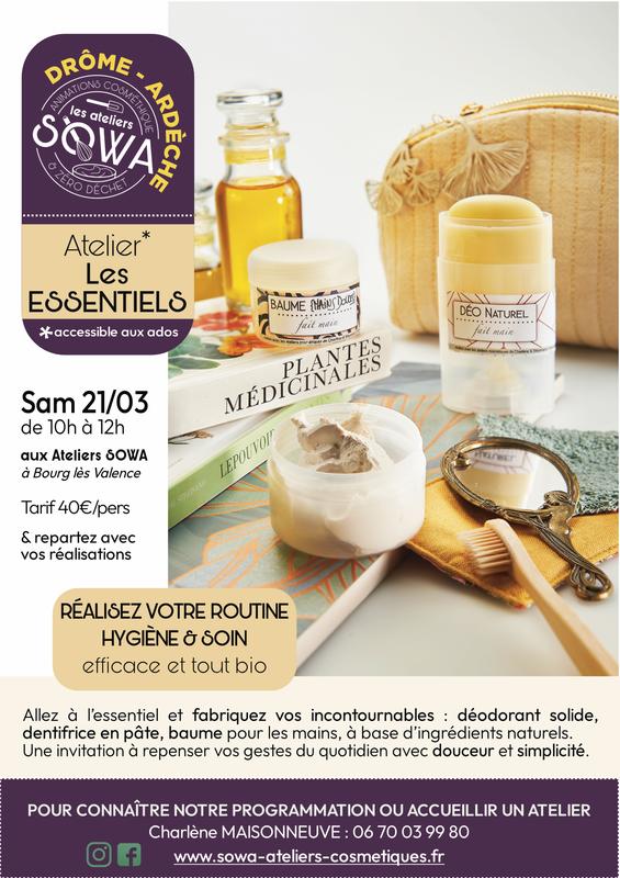 Atelier Cosmétique "Les Essentiels"