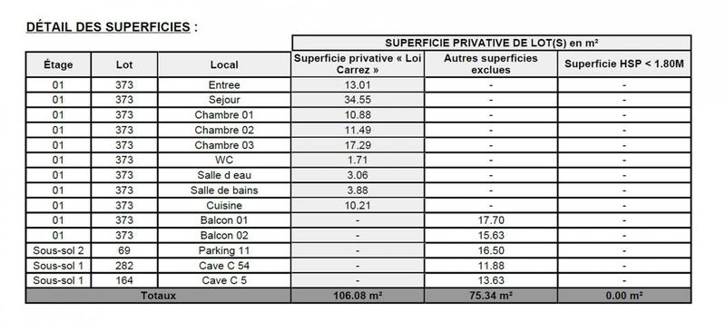 Appartement - 106 m² - 5 pièces