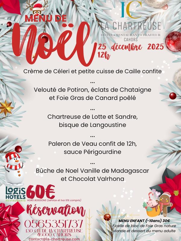 Repas de Noël à la Chartreuse