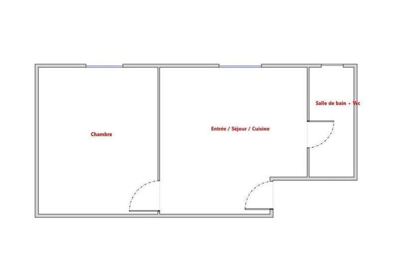 Appartement - 28 m² - 2 pièces