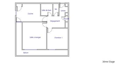 Appartement - 56 m² - 2 pièces