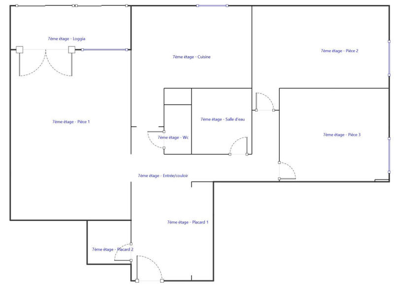 Appartement - 69 m² - 3 pièces