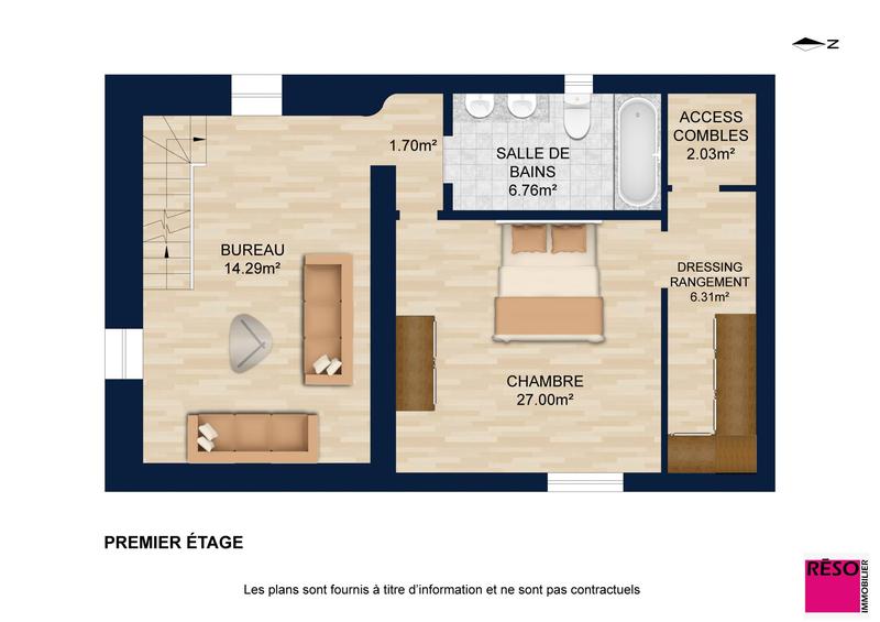 Maison ancienne - 150 m² - 4 pièces