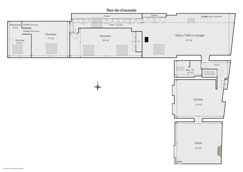Appartement ancien - 204 m² - 6 pièces