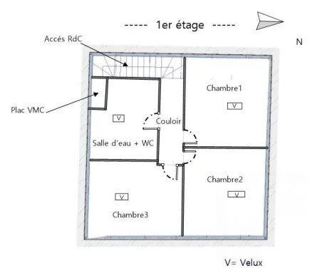 Maison - 73 m² - 4 pièces