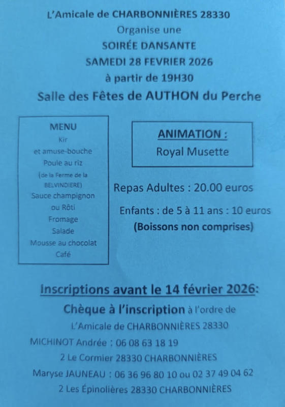 Soirée dansante à Authon-du-Perche