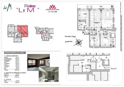 Appartement - 84 m² - 4 pièces