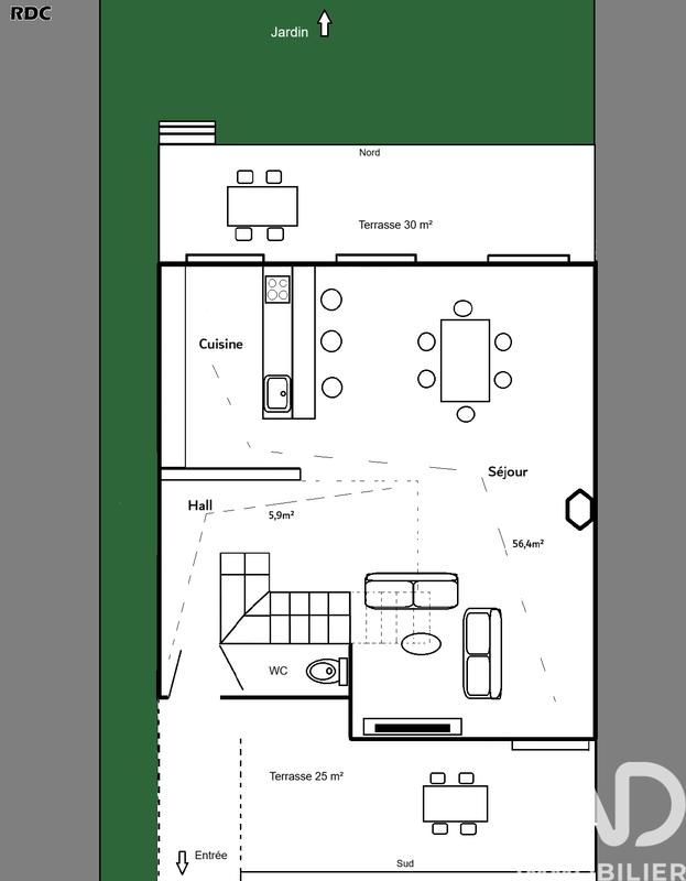 Maison - 115 m² - 4 pièces