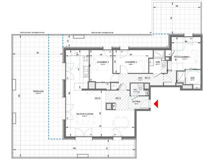Appartement - 98 m² - 4 pièces