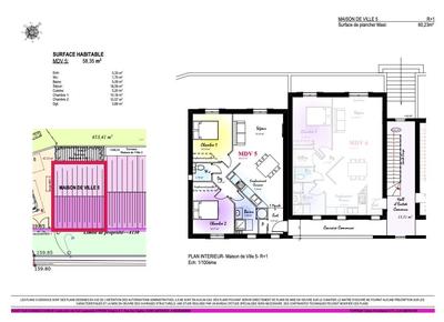 Appartement - 58 m² - 3 pièces