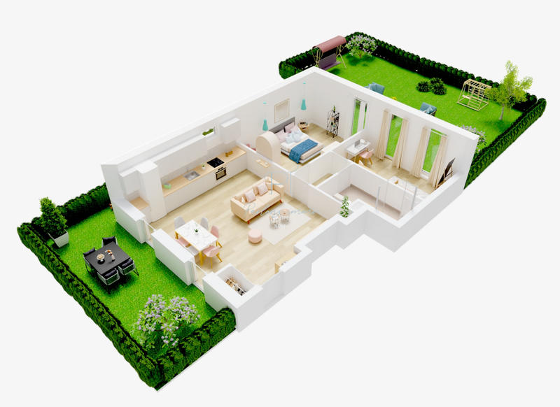 Appartement - 66 m² - 3 pièces