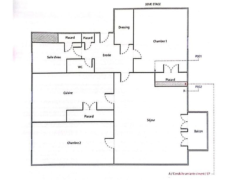 Appartement - 54 m² - 3 pièces