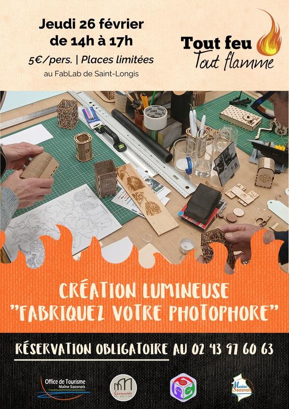 Tout Feu Tout Flamme 2026 - Création lumineuse : fabriquez votre photophore au Fablab !