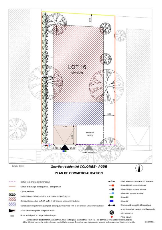 Terrain constructible - 640 m²
