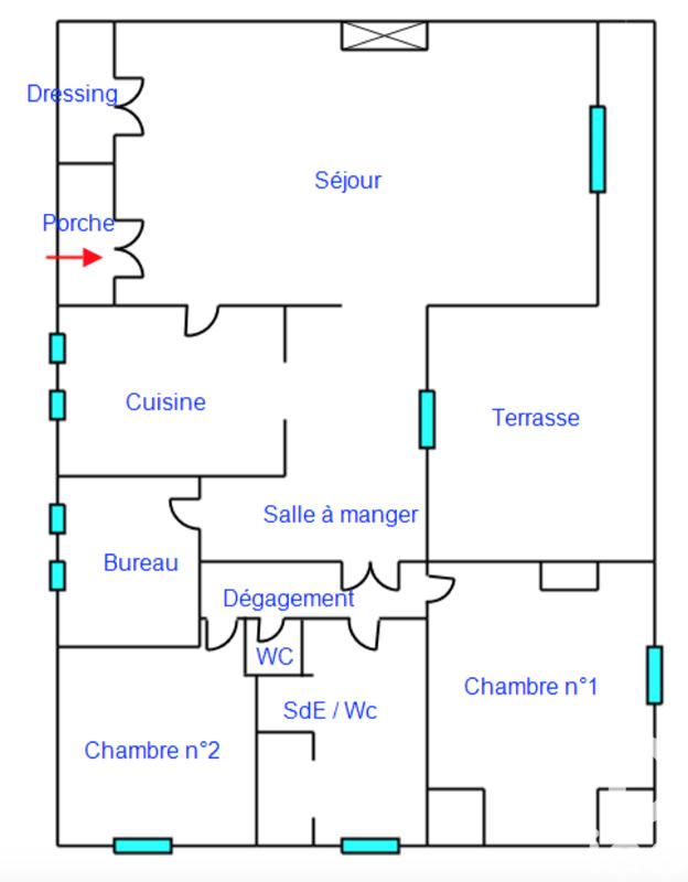 Appartement - 132 m² - 5 pièces