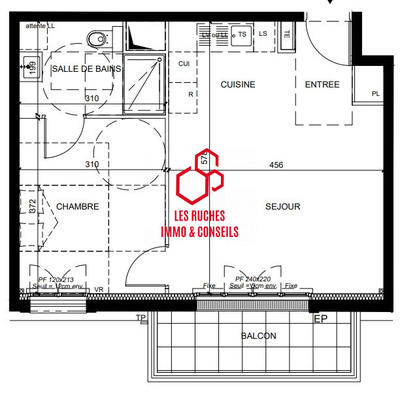 Appartement - 43 m² - 2 pièces