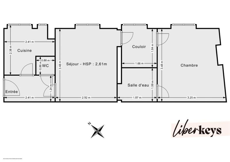 Appartement - 34 m² - 2 pièces
