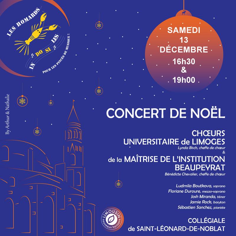 Concert de Noël - Chœur de la maîtrise de l'Instittution Beaupeyrat et chœur universitaire de Limoges