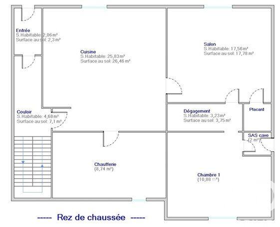 Maison de ville - 120 m² - 5 pièces