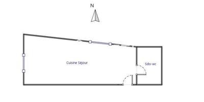 Appartement - 23 m² - 1 pièce