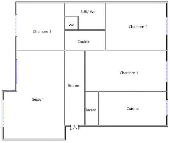 Appartement - 126 m² - 4 pièces