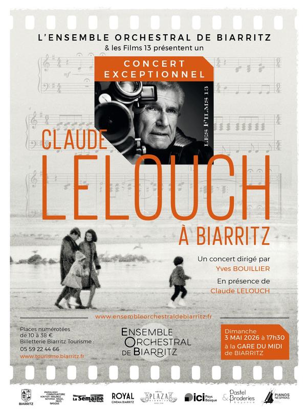 Ensemble Orchestral de Biarritz - Concert « Claude Lelouch à Biarritz »
