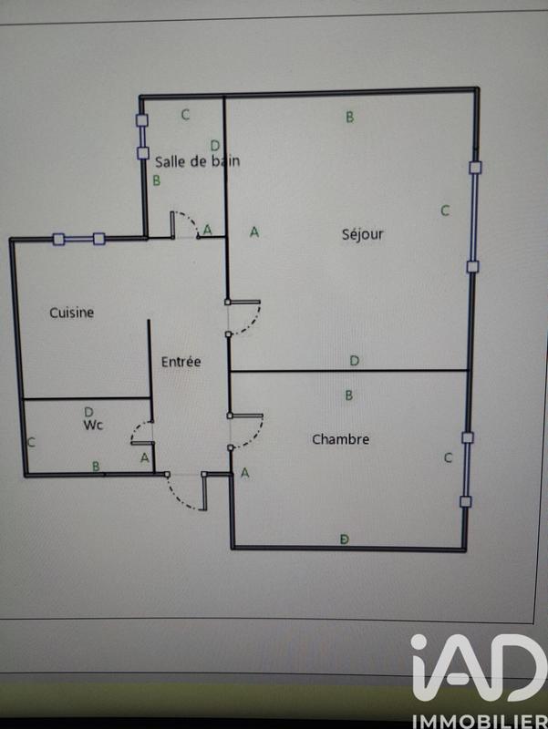 Appartement - 35 m² - 2 pièces