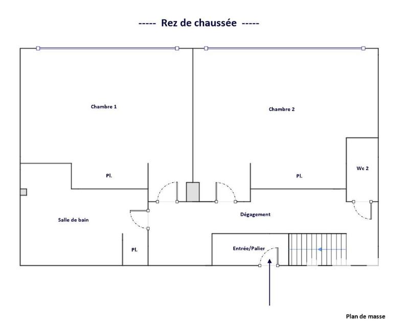 Appartement - 90 m² - 3 pièces