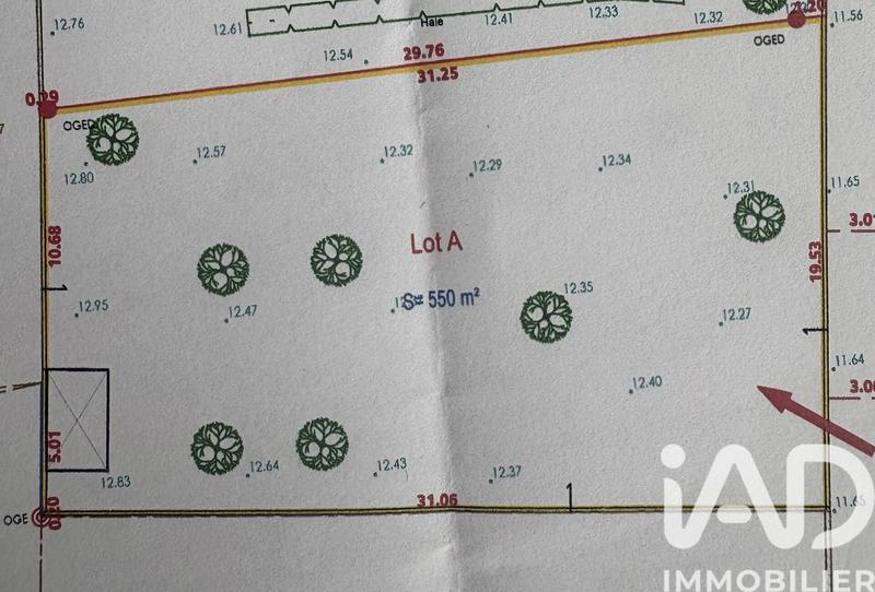 Terrain - 550 m²